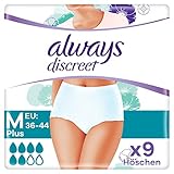 Always Discreet Blasenschwäche Damenhöschen M9 Stück 0 % Farb- und Duftstoffe