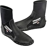 CRESSI Herren Tauch Fusslinge 100% Ultra Span Boots 5mm (no zip), schwarz, 44/46 (XL)