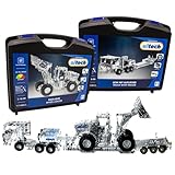 Eitech Metallbaukasten 00330 Radlader XL + 00331 LKW mit Tieflader (Radlader + LKW im Set)