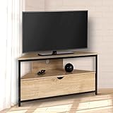 IDMarket - TV-Schrank 100 cm Ecke Detroit mit Schrank Industriedesign
