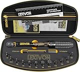 Drehmomentschlüssel Fahrrad & Motorrad, 1/4 Zoll, inklusive 15 teiliges Set Innensechskant Hex und Torx Bits, Messbereich 2-26 Nm mit Verlängerungsstange, torque wrench set Für Rennrad und mehr