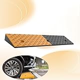 GSKFXJ 3cm 10cm Hoch Türschwellenrampe, Auffahrrampe Für Einfahrten, Gummi Bordsteinkanten Rampe, Anti-Rutsch Rollstuhlrampe, Staubsauger Roboter Rampe(100 * 25 * 5cm/39 * 10 * 2in)