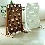 Teleskop-Pflanzenschutz, langlebig, Raumteiler-Zaun, einfach zu installieren, erweiterbar, Gartenzaun, freistehend, Holzgitter, ideale Tierbarriere und Begrenzungslösung