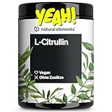 natural elements L-Citrullin Malat Pulver 2:1 – 500g Pulver – ideal vor dem Sport – vegan, hohe Reinheit, hochdosiert, ohne Zusätze – in Deutschland entwickelt & laborgeprüft