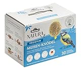 Dehner Natura Premium Meisenknödel mit Netz, ganzjähriges Wildvogelfutter proteinreich / energiereich, Vogelfutter für Wildvögel, 30 Stück je 90 g (2.7 kg), Karton aus FSC-zertifizierter Produktion