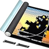 Celawork Puzzlematte bis 1000 Teile, Anti-Rutsch-Gummiboden und Glatte Polyester-Oberseite puzzelmatten für Puzzle 1000,Puzzleunterlage Puzzle Rollmatte,Aufbewahrung von Puzzles
