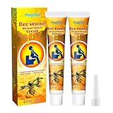 Hämorrhoiden Salbe, Hämorrhoiden Creme, Zäpfchen Hemorrhoid Cream Externe, gegen Juckreiz Dreifachwirkung, Analfissuren und Analbeschwerden in und um den für die intensive Haut-Pflege