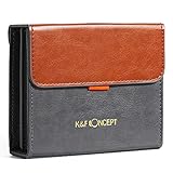 K&F Concept Filtertasche Filter Pouch für 3 Rechteckfilter 100 x 100 mm und Filter Halter, Aufbewahrungstasche aus PU-Leder für Foto Filter