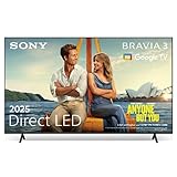 Sony BRAVIA 3 - Direct LED 75 Zoll Fernseher (K75S32), X-Balanced Speaker, Dolby Vision/Atmos, IMAX Enhanced, Google TV (2025), Google Cast, Apple AirPlay 2, Eco Dashboard 2, Game Menu 2, Smart TV
