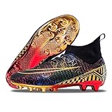 DASHANGYAN Fußballschuhe Herren Fußballschuhe für Jungen Jugend Fußball Schuhe Fußball Stiefel Atmungsaktive Rasen High Top Spikes Fußball Außenschuhe Professionelle sportliche Kicks