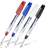 ZAFA 4 StüCk Tiefe Reichweite Marker Lange Nasen Marker Wasserdichter Tief Loch Marker 30 Mm Reichweite Permanent Marker, 4 Farben