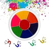 Lustiges Fingermalerei-Set, 7 Farben, waschbares Fingerfarben-Set, hautfreundliches Zeichenspielzeug, Lernset für Kinder, frühes Lernen, Geschenke (18 cm)