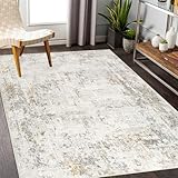 Capslpad Kurzflor Abstrakte Teppich 120x180cm Moderner Weicher Kunstwolle Wohnzimmer Teppich Waschbarer rutschfeste Minimalistische Bodenmatte Teppiche für Wohnzimmer Schlafzimmer Büro Bereich Dekor