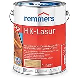 Remmers HK-Lasur 3in1 farblos, 5 Liter, Holzlasur aussen, 3n1: Imprägnierung, Grundierung & Lasur, Holzschutz vor Feuchtigkeit & UV-Strahlung