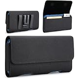 BECPLT for iPhone 16 Pro Max 15 Pro Max 14 Pro Max Holster Gürtelclip Hülle Nylon Tasche Handytasche Gürteltasche Schutzhülle Case mit ID Card Slots für Apple iPhone 13 Pro Max Galaxy S24+ S23+ S22+