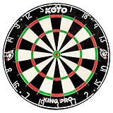 KOTO – King Pro Dartscheibe, Offizielle Turniermaße, dartscheibe steeldart, rotierender Zahlenring