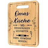 Gucass Oma Geschenk, Bambus Schneidebrett Oma Mit Liebevollem Spruch, Weihnachtsgeschenke Oma, Oma Geschenk Geburtstag, Oma Geschenk Weihnachten, Beste Oma Geschenke, Muttertagsgeschenk für Oma