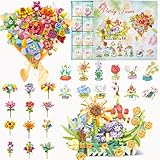 YeahBoom Adventskalender 2025,Adventskalender mit Botanicals Blumenstrauß für Frauen,Weihnachtskalender mit 24 Kunstblumen Deko,Advents Geschenke für Erwachsene Kinder