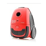 HYUNDAI ELECTRONICS Bodenstaubsauger mit Beutel VC068R I 800W I ECO-Motor I 2l Volumen I Rot
