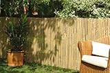 DE-COmmerce® Bambus Zaun Sichtschutz CALAMA extra gehärtet (HxB) 120 x 300 cm Balkonsichtschutz, Gartenzaun, Sichtschutzzaun für Garten, Terrasse, Balkon