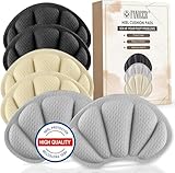 6 Stück Premium Fersenpolster Schuheinlagen, Fersenschutzpolster gegen Reibung, Blasen,verbesserte Schuhpassform und Komfort,Fersenkissen für Damen & Herren (Grau&Schwarz&Hautfarben)