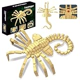 onederbkk Halloween Xenomorph Horror klemmbausteine Baukasten Kompatibel mit Lego für Erwachsene,Facehugger grusel deko für Jungen 8-14 Jahre 572 Stück