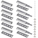 GoldRock Drucktüröffner Push to Open Türöffner, 8 Stück Tip on für Türen, Softclose Nachrüsten, Softclose Türdämpfer Silber, Magnetschnäpper Dämpfer für Schranktüren, Magnet Türschließer Schranktür