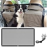 DvBCNMe Hundenetz Auto Kofferraum, 75 X 115 cm Trennnetz Für Hunde Im Auto Mit 4 Eisenhaken, Hundegitter Auto Kofferraum, Sicherheitsnetz Für Haustiere, Ideal Für Reisen Mit Hund