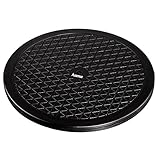 Hama Universal-Drehteller, 360° drehbar (Drehscheibe geeignet für Büro, Zuhause, Hobby, PC-Monitor, TV, Küche, Pflanzen, Blumentöpfe uvm, Drehplatte mit Durchmesser 40 cm, bis zu 100 kg, rund) Schwarz