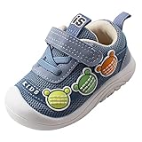 TDEOK Mesh Sportschuhe Kinder Baby Kleinkind Schuhe Rutschfeste Gummisohle Outdoor Kleinkind Wanderschuhe Infant Outfit Babyschuhe 4 Monate Junge (Sky Blue, 22.5 Infant)