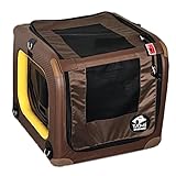 Tami - Hundetransportbox aufblasbar Tragebox Transportbox Hundebox Reisebox Autotransportbox Kofferraumbox Gitterbox Käfig Hund Box Dogbox Inflatable inkl. Dog-Vital Bio-Hundekeks (Backseat XS)