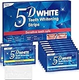 Teeth Whitening Strips, Knoaia White Stripes Zähne,14 sanfte Zahnaufhellungsstreifen + 4 sofort weiße Zähne Bleaching Strips, Advanced no-slip technology
