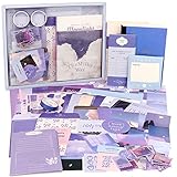 Draupnir Ästhetisches Scrapbook-Set (348-teilig), Bullet Junk Journaling-Set mit Journaling/Scrapbooking-Zubehör, Schreibwaren, A6-Raster-Notizbuch mit linierten Seiten, DIY-Scrapbook, Geschenk für