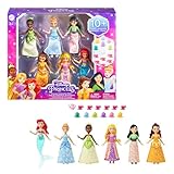 Mattel Disney Princess 6 Posable Small Dolls Celebration Pack