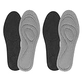 2 Paar Schuhsohlen Memory Foam Einlegesohlen Plantarfasziitis Einlegesohlen Für Männer & Frauen Orthopädische Schuh Einlagen Mit Fußgewölbeunterstützung Atmungsaktive Stoßdämpfende Sport Einl(45-46)