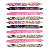 KIMISS Premium-Oud-Plektren für Anfänger – 10 Stück 0,71 Mm Flexible Zelluloid-Plektren für Streichinstrumente – Farbenfrohes Design für Einfache Verwendung