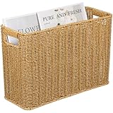 Zeitschriftenhalter Aus Korbgeflecht Zeitschriftenkorb Aus Zeitungsständer Aus Rattan Schmaler Weidenkorb Zeitungsaufbewahrungsbehälter Organizer Für Zuhause Büro