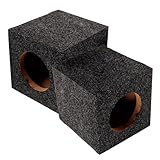 COHEALI 1 Paar Quadratisches Subwoofer Gehäuse 4 Zoll Autolautsprecher Holzbox Universelles Selbstgemacht Bassreflex Gehäuse für Audio Nachrüstung