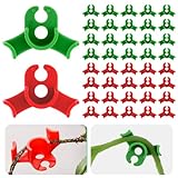 Ouligay 40 Stück Pflanzenbieger Lst Clips Pflanzen Clips 90 Grad Low Stress Training Clips Pflanzentrainer für Niedrige Belastung Pflanzenclips Zum Biegen von Pflanzenstämmen Ändern der Wuchsrichtung