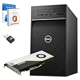 Precision 3640 Workstation PC Grafik Tower | Core i9-10900 bis zu 5,20 GHz 10 Cores 20 Threads | Quadro RTX 4000 8GB | Win 11 und Office 2024 Garantie 36 Monate (Ricon