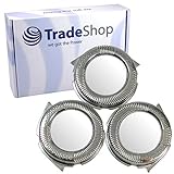 Trade-Shop 3-fach Set Scherkopf Messer Rasierklingen kompatibel mit Philips PT726 PT727 PT728 PT730 PT734 PT735 PT737 PT786 PT860 PT861