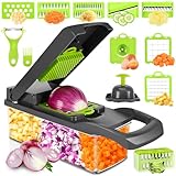 Farerkass Gemüseschneider, Nicer Dicer Genius, Gemüsehobel, Spiralschneider Gemüse, 16 In 1 Mandoline Mehrzweck Gemüseschneider, Gurkenhobel, Zwiebel Zerkleinerer, Vegetable Chopper