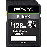 PNY Elite-X SDXC-Karte, 128 GB, Class 10, UHS-I U3, 100 MB/s