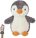 Auirshiky Kuscheltier Pinguin Plüschtier für Kinder, Pinguin Stofftier Plüschtier, Plüsch Spielzeug, Kissen Pinguin Spielzeug, Pinguin-Plüsch Kissen für Geburtstag, Valentinstag, Weihnachten