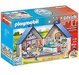 PLAYMOBIL City Life 70111 Mein Mitnehm-Imbiss, Aufklappbare Spielbox mit Griff, Mitnehm-Spielzeug, Spielzeug für Kinder ab 4 Jahren [Exklusiv bei Amazon]