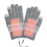 Wiederaufladbare Beheizte Handschuhe - Schnelle Erwärmung Handschuhe Touchscreen Handschuhe Vollfinger | Abnehmbare Waschbare Laptop Handschuhe Handwärmer Winter Fäustling für Indoor Outdoor Arbeit