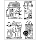 House Silikon-Stempel, transparent, für Scrapbooking, Fotoalbum, dekoratives Papier, Kartenhandwerk