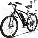 HITWAY E Bike Elektrofahrrad E-Mountainbike, 26' E-Fahrrad, Pedelec, 250W Motor 36V12Ah abnehmbaren akku, 7 Gänge ebike, Reichweite bis zu 35-90km