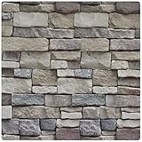 Ohmywor Selbstklebende Tapeten Steinoptik Selbstklebende Rückseite Wandpapier Für Schlafzimmer, Küche, Wohnzimmer, 45 x 300 cm