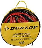 Dunlop 41855 Starthilfekabel in Aufbewahrungstasche, 16 mm2 x 3M/DIN 72553